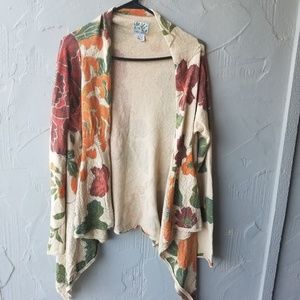 Tabitha ANHTRO floral fall cardigan medium